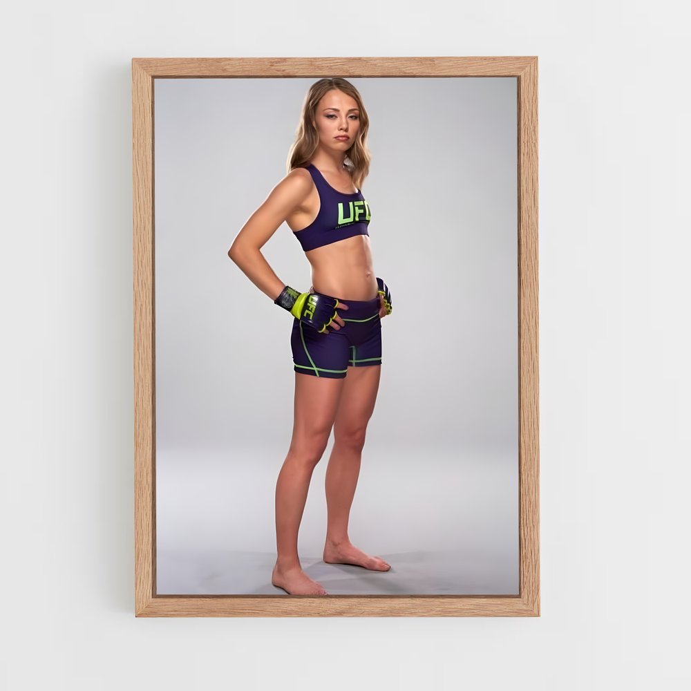 Poster Rose de namajunas – affiche Taekwondo (vue 4)